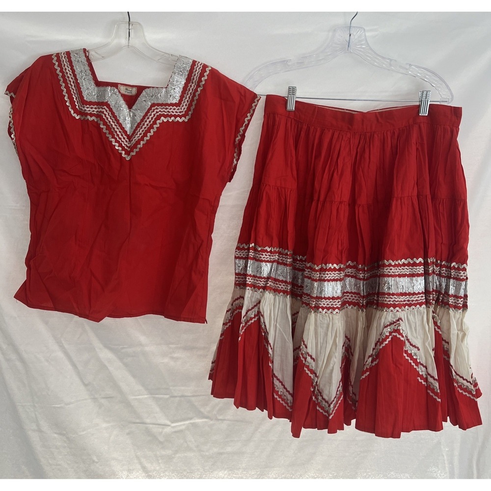Rare VTG Original Macy's Of Arizona Fiesta Patio Dress Full Cir Skirt ROCKABILLY